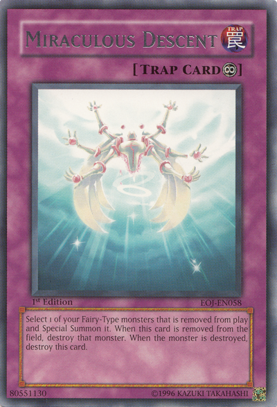 Miraculous Descent [EOJ-EN058] Rare - Yu-Gi-Oh! - Card Brawlers | Quebec | Canada |