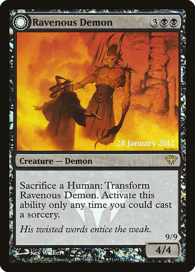 Ravenous Demon // Archdemon of Greed [Dark Ascension Prerelease Promos] - Magic: The Gathering - Card Brawlers | Quebec | Canada |