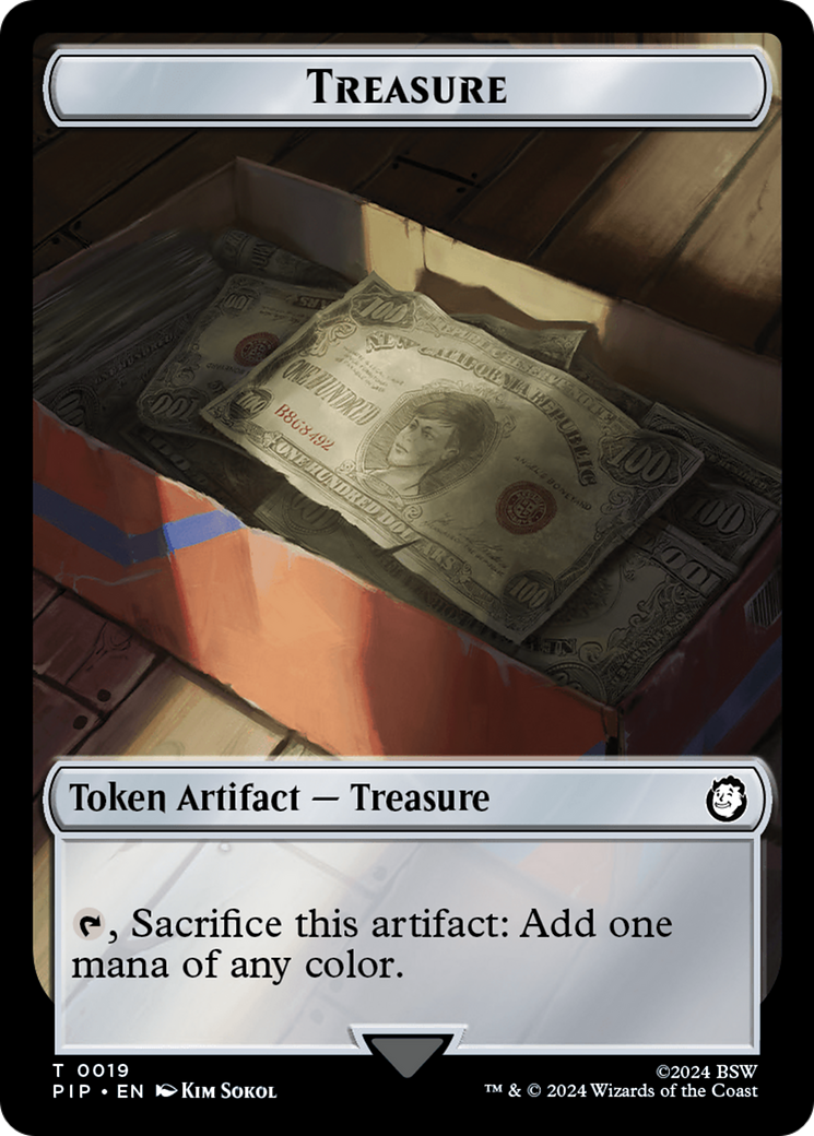 Robot // Treasure (019) Double-Sided Token [Fallout Tokens] - Magic: The Gathering - Card Brawlers | Quebec | Canada |