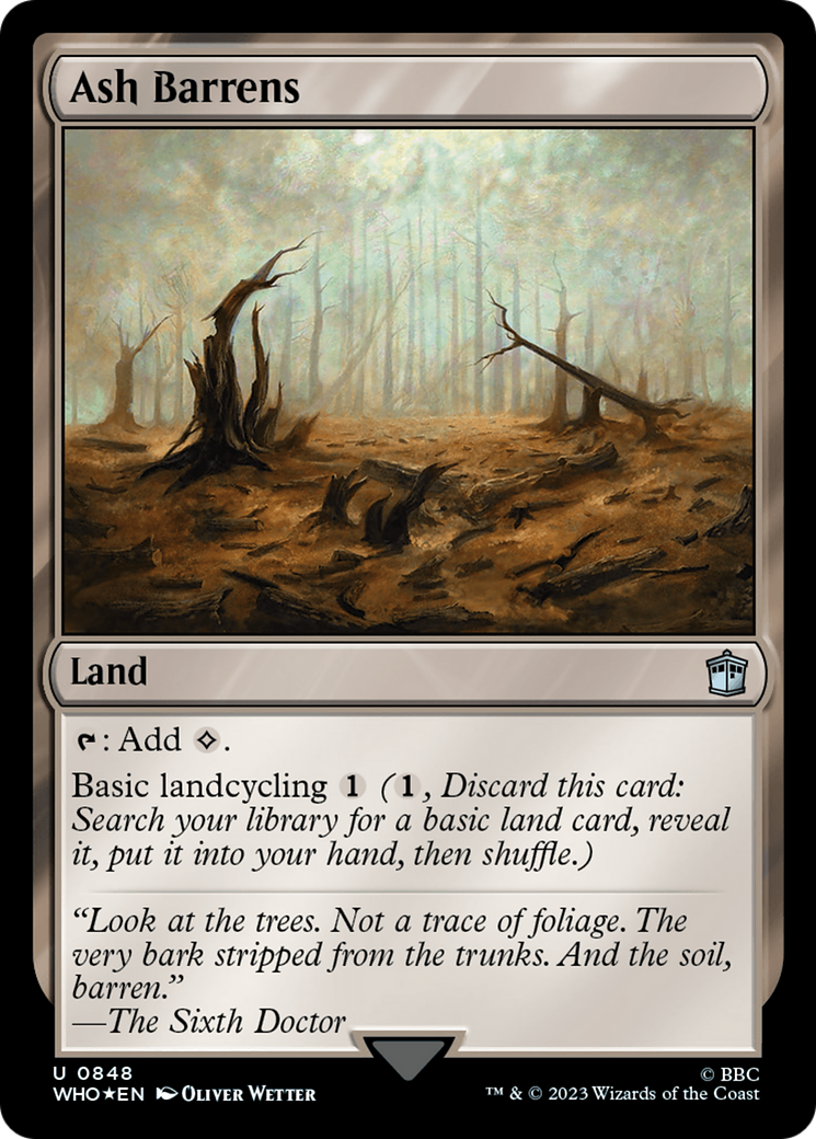 Ash Barrens (Surge Foil) [Doctor Who] - Magic: The Gathering - Card Brawlers | Quebec | Canada |