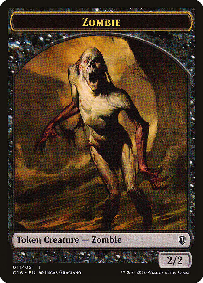 Elf Warrior // Zombie Double-Sided Token [Commander 2016 Tokens] - Magic: The Gathering - Card Brawlers | Quebec | Canada |
