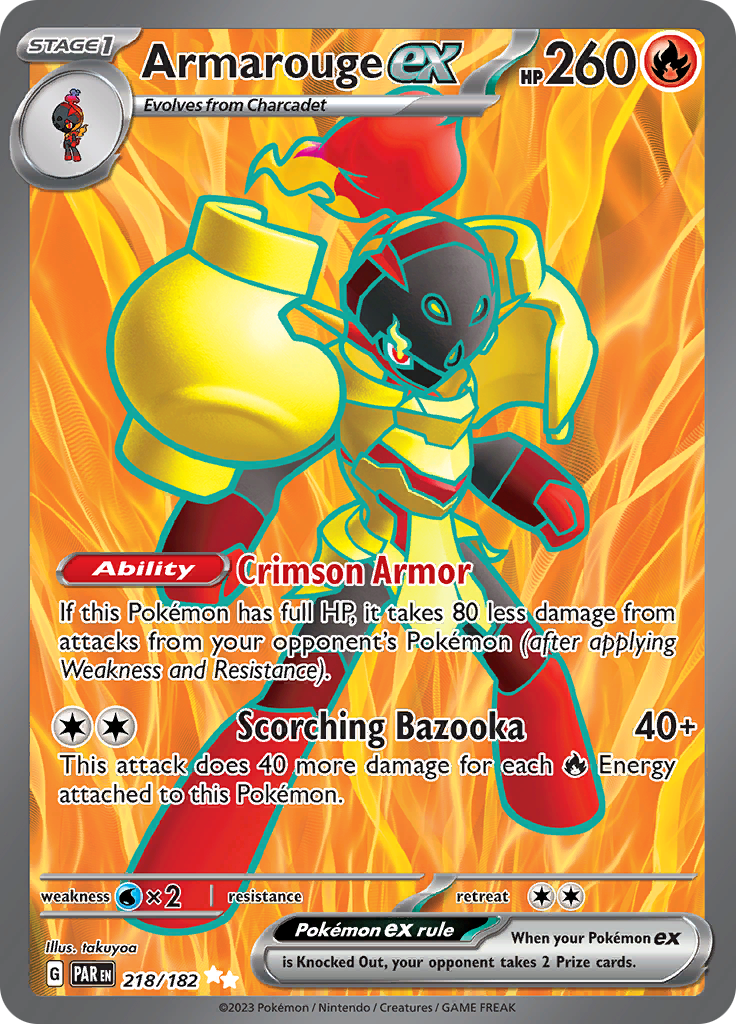 Armarouge ex (218/182) [Scarlet & Violet: Paradox Rift] - Pokémon - Card Brawlers | Quebec | Canada |
