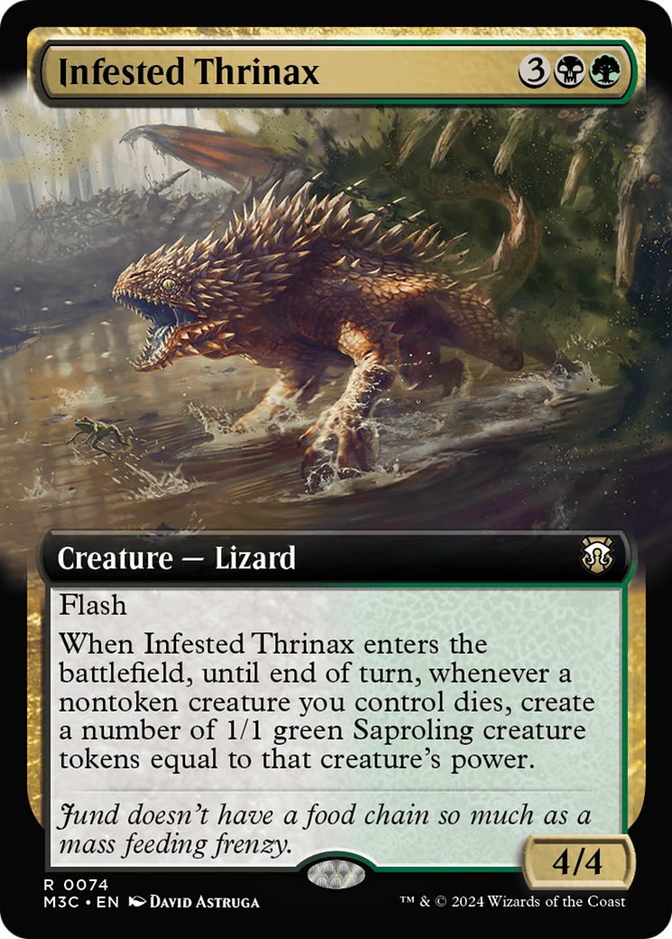 Infested Thrinax (Extended Art) (Ripple Foil) [Modern Horizons 3 Commander] - Magic: The Gathering - Card Brawlers | Quebec | Canada |