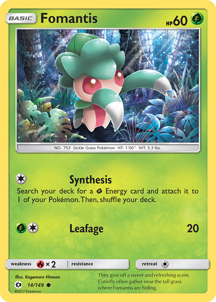Fomantis (14/149) [Sun & Moon: Base Set] - Pokémon - Card Brawlers | Quebec | Canada |