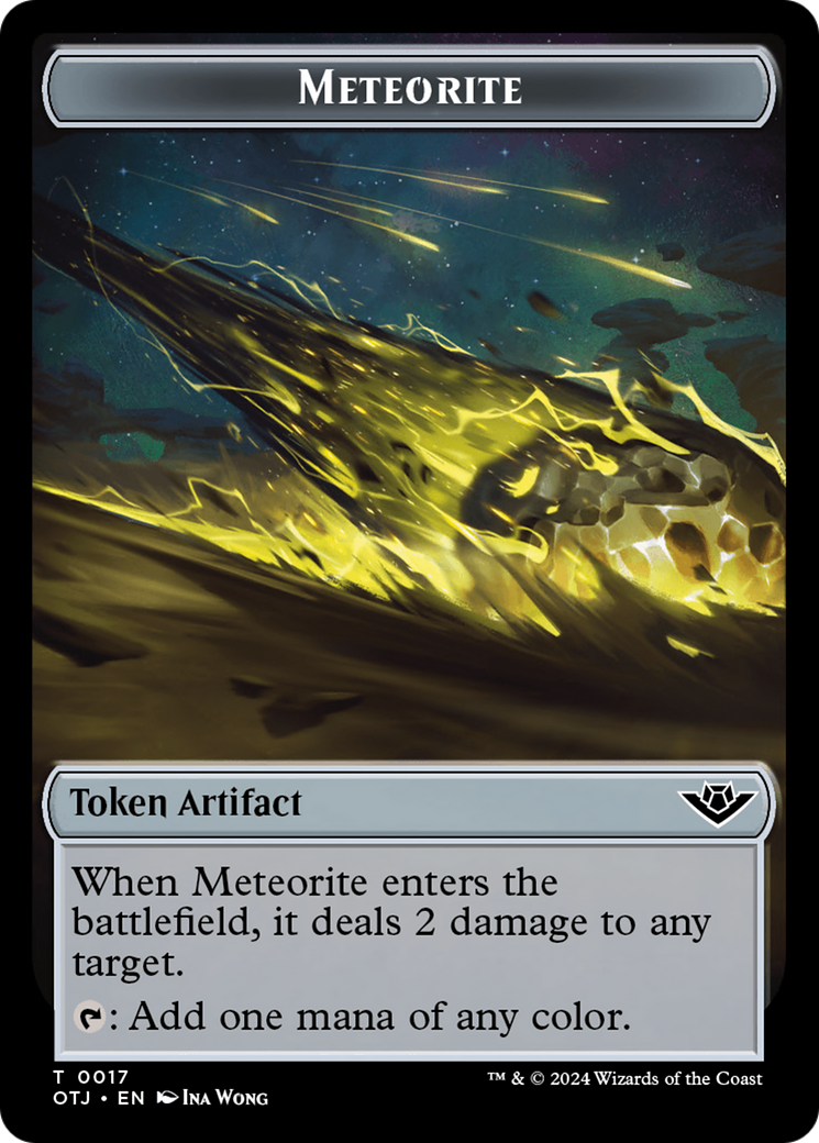 Treasure // Meteorite Double-Sided Token [Outlaws of Thunder Junction Tokens] - Magic: The Gathering - Card Brawlers | Quebec | Canada |