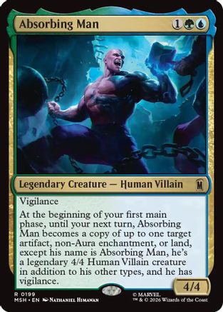 Absorbing Man (MSH-199) - Marvel Super Heroes Foil - Card Brawlers