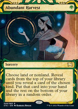 Abundant Harvest (Foil Etched) [Strixhaven: School of Mages Mystical Archive] - Card Brawlers