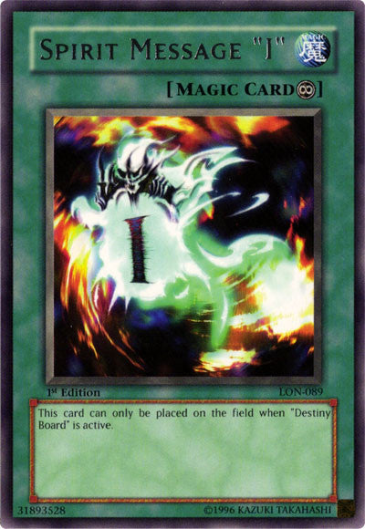 Spirit Message "I" [LON-089] Rare - Yu-Gi-Oh! - Card Brawlers | Quebec | Canada |