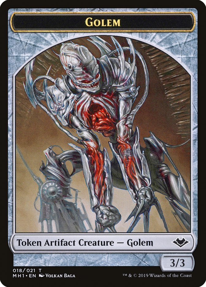 Elemental (008) // Golem (018) Double-Sided Token [Modern Horizons Tokens] - Magic: The Gathering - Card Brawlers | Quebec | Canada |
