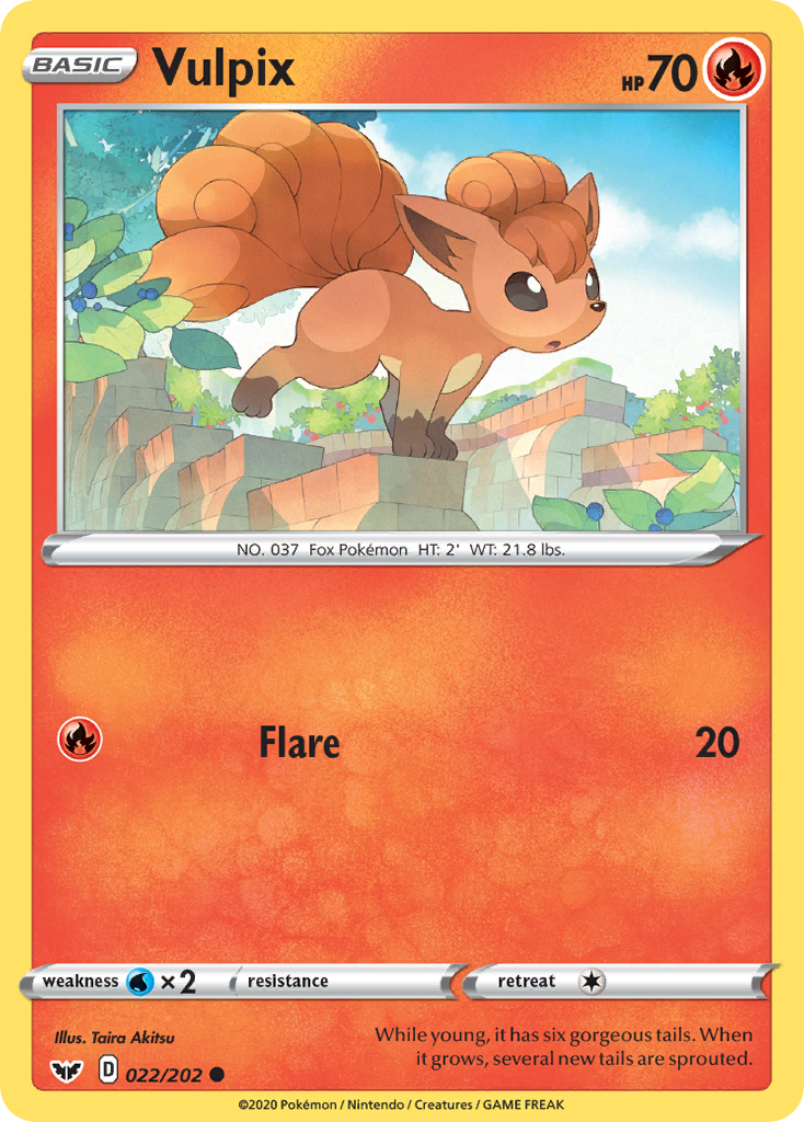 Vulpix (022/202) [Sword & Shield: Base Set] - Pokémon - Card Brawlers | Quebec | Canada |