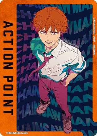 Action Point Card (AP01) (UE22BT/CSM-1-AP01) - UE22BT CHAINSAW MAN Foil - Card Brawlers