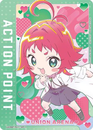 Action Point Card (AP11) (UE21BT/RLY-1-AP11) - UE21BT The 100 Girlfriends Who Really Really Really Really REALLY Love You Foil - Card Brawlers