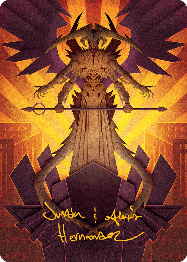 Atraxa, Praetors' Voice Art Card (Gold-Stamped Signature) [March of the Machine Art Series] - Magic: The Gathering - Card Brawlers | Quebec | Canada |