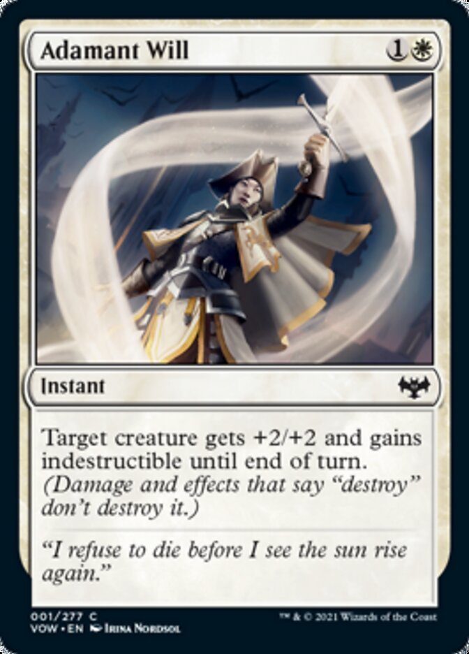 Adamant Will [Innistrad: Crimson Vow] - Card Brawlers