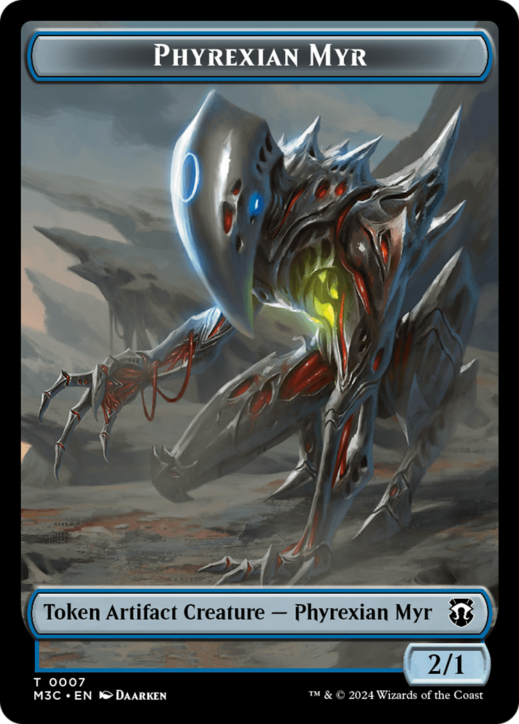 Phyrexian Myr // Servo Double-Sided Token [Modern Horizons 3 Commander Tokens] - Magic: The Gathering - Card Brawlers | Quebec | Canada |