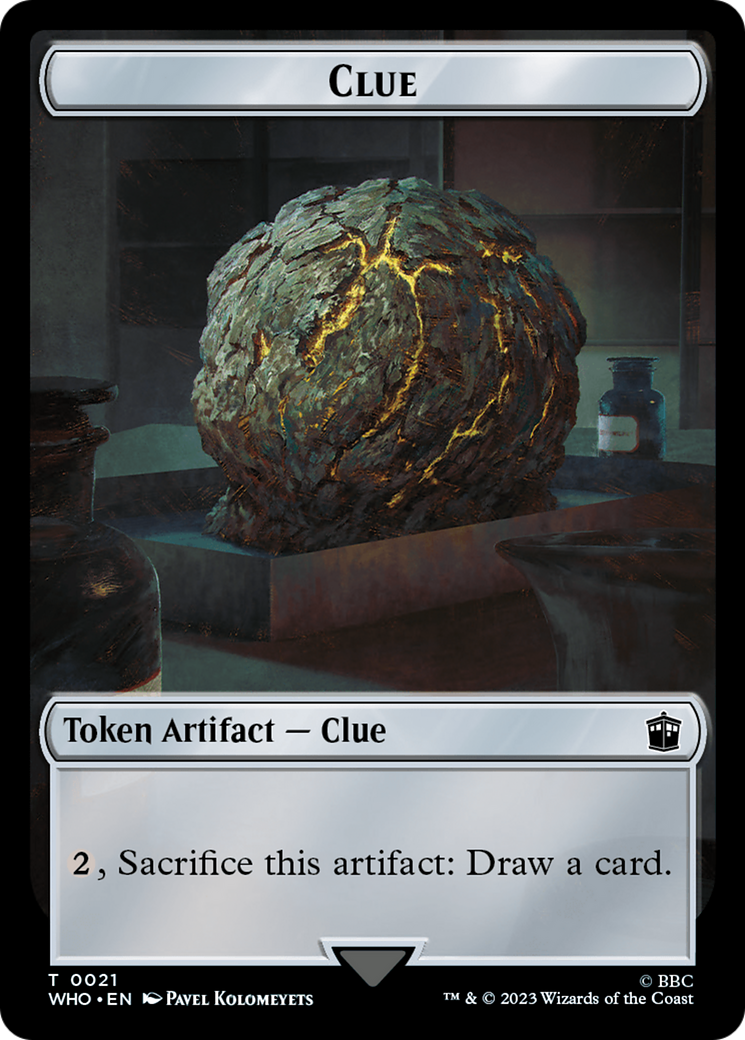 Fish // Clue (0021) Double-Sided Token [Doctor Who Tokens] - Magic: The Gathering - Card Brawlers | Quebec | Canada |