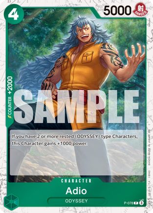 Adio (Pirate Foil) (P-078) - Premium Booster -The Best- Vol. 2 Foil - Card Brawlers
