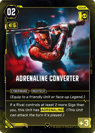 Adrenaline Converter (B059) - Welcome to Night City Beta - Card Brawlers
