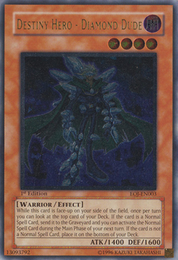 Destiny Hero - Diamond Dude [EOJ-EN003] Ultimate Rare - Yu-Gi-Oh! - Card Brawlers | Quebec | Canada |
