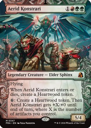 Aerid Konstrari (Showcase) (0347) (FRA-347) - Reality Fracture Foil - Card Brawlers