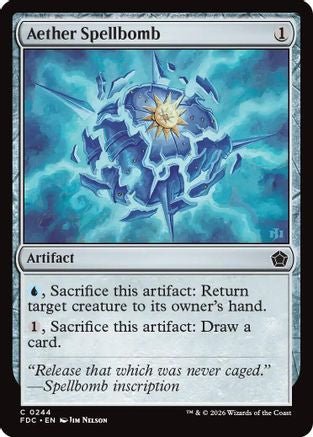 Aether Spellbomb (FDC-244) - Commander: Foundations - Card Brawlers