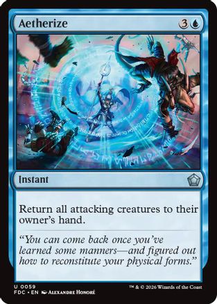 Aetherize (FDC-059) - Commander: Foundations - Card Brawlers