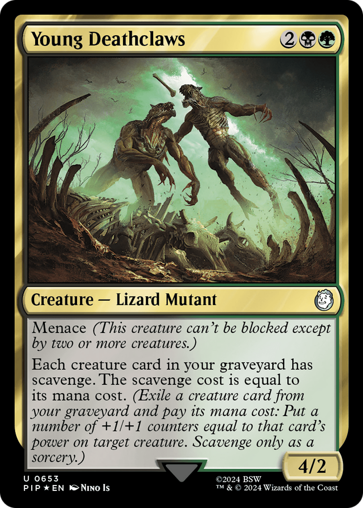 Young Deathclaws (Surge Foil) [Fallout] - Magic: The Gathering - Card Brawlers | Quebec | Canada |
