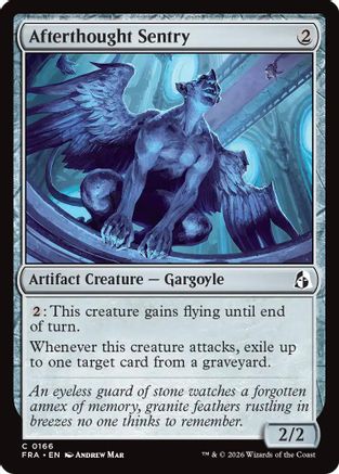 Afterthought Sentry (FRA-166) - Reality Fracture - Card Brawlers