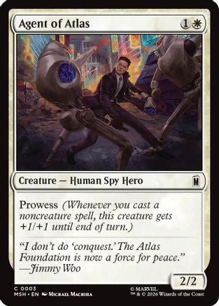 Agent of Atlas (MSH-003) - Marvel Super Heroes - Card Brawlers