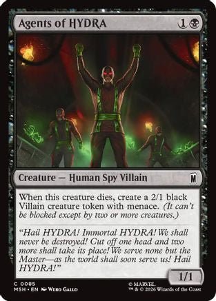 Agents of HYDRA (MSH-085) - Marvel Super Heroes Foil - Card Brawlers