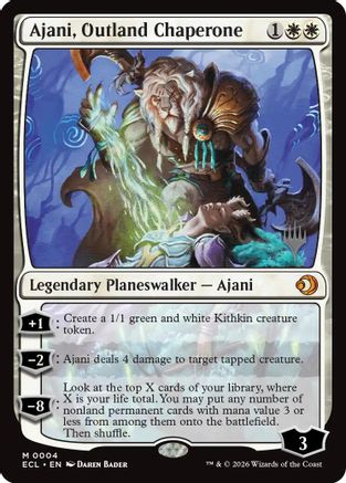 Ajani, Outland Chaperone (PPECL-004) - Promo Pack: Lorwyn Eclipsed Foil - Card Brawlers