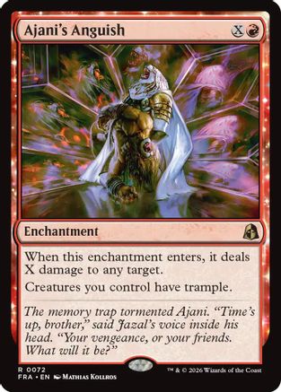 Ajani's Anguish (FRA-072) - Reality Fracture Foil - Card Brawlers