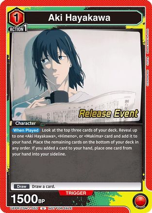 Aki Hayakawa (053) (UE22BT/CSM-1-053) - UE22BT CHAINSAW MAN Release Event - Card Brawlers