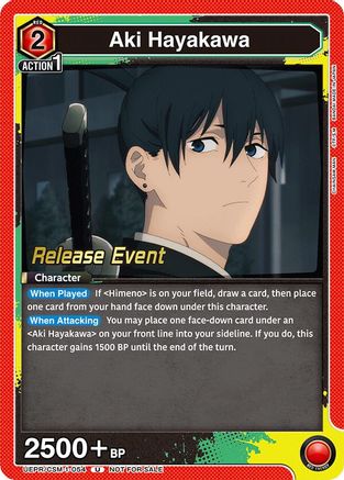 Aki Hayakawa (054) (UE22BT/CSM-1-054) - UE22BT CHAINSAW MAN Release Event - Card Brawlers