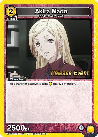 Akira Mado (017) (UEPR/TKG-1-017) - UE18BT Tokyo Ghoul Release Event - Card Brawlers