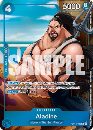 Aladine (Dash Pack) (OP14-043) - The Azure Sea's Seven Foil - Card Brawlers