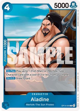 Aladine (OP14-043) - The Azure Sea's Seven Foil - Card Brawlers