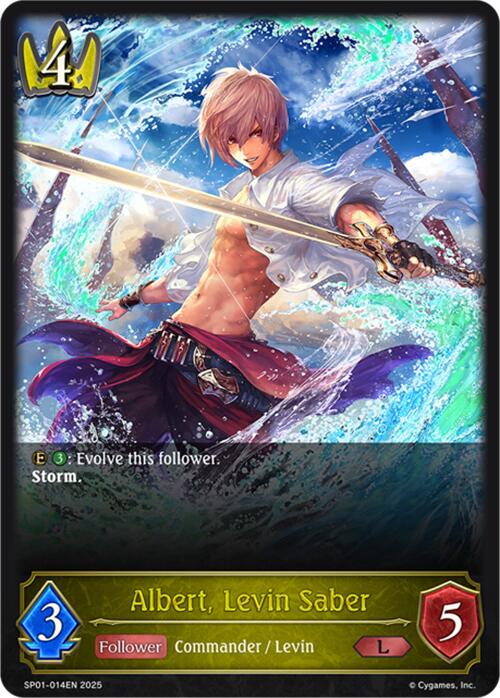 Albert, Levin Saber (SP01 - 014EN) [Seaside Memories] - Card Brawlers