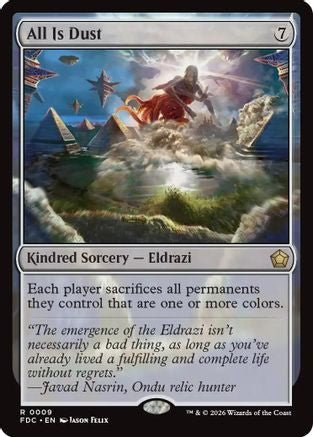All Is Dust (FDC-009) - Commander: Foundations - Card Brawlers