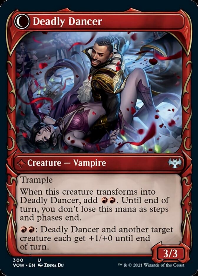 Alluring Suitor // Deadly Dancer (Showcase Fang Frame) [Innistrad: Crimson Vow] - Card Brawlers