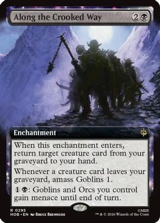 Along the Crooked Way (Extended Art) (HOB-295) - The Hobbit Foil - Card Brawlers
