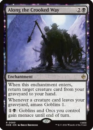 Along the Crooked Way (HOB-060) - The Hobbit Foil - Card Brawlers
