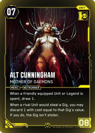 Alt Cunningham - Mother of Daemons (Rare) (B042) - Welcome to Night City Beta Foil - Card Brawlers