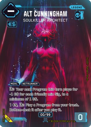Alt Cunningham - Soulkiller Architect (048) - Edgerunner Open Season 1 Foil - Card Brawlers