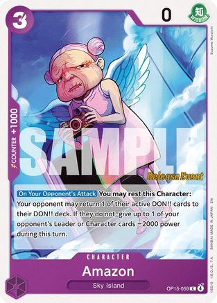 Amazon (OP15-059) - Adventure on Kami's Island Release Event Cards - Card Brawlers