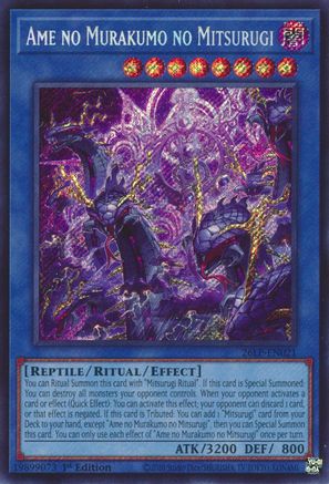 Ame no Murakumo no Mitsurugi (Secret Rare) (26LP-EN021) - Limited Pack World Championship 2026 1st Edition - Card Brawlers