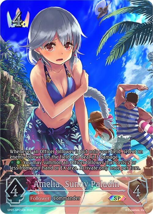 Amelia, Sunny Paladin (SP) (SP01 - SP05EN) [Seaside Memories] - Card Brawlers