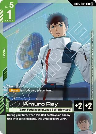 Amuro Ray (GD05-085) - Freedom Ascension Holofoil - Card Brawlers