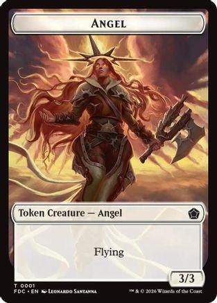 Angel (0001) // Myr Double-Sided Token (FDC-1 // 15) - Commander: Foundations Foil - Card Brawlers