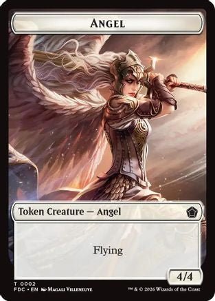 Angel (0002) // The Monarch Double-Sided Token (FDC-2 // 17) - Commander: Foundations - Card Brawlers